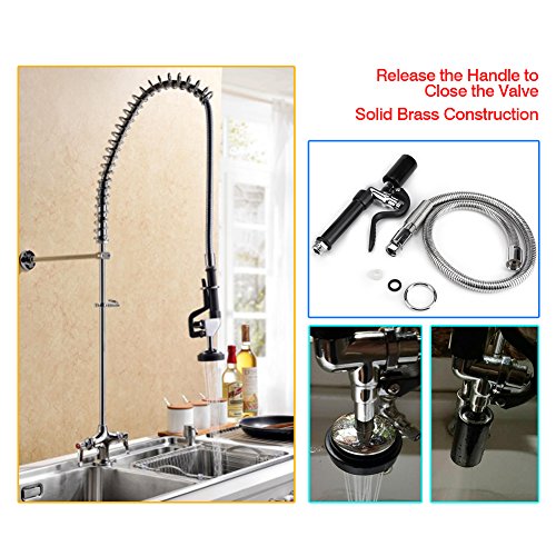 Kitchen Sprayer Set, Faucet Sprayer, Sprayer Kit, High Pressure Dishwashing Washing Nozzle Kit Provides A Large Area of , Apply for Commercial Kitchen