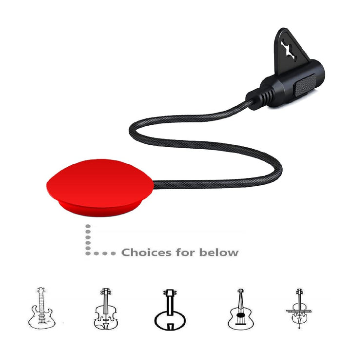 Contact Microphone Piezo Pickup Violin Microphone Pickup Cello Banjo Ukulele Mandolin Guitar Microphone Pickup