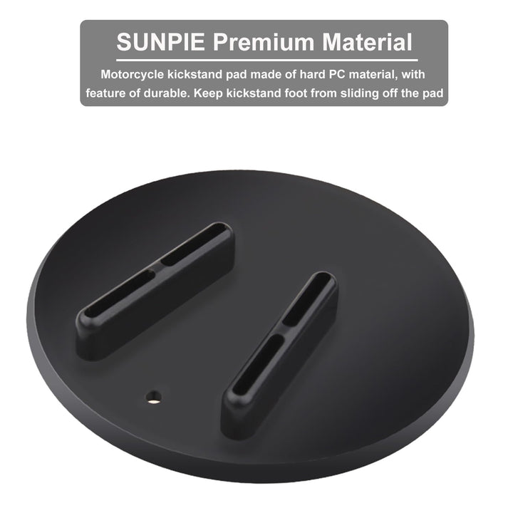 Motorcycle Kickstand Pad Hard Kickstand Support for All Motorcycle Universal Motorcycle Parking Pad Plate Helps Park Your Bike on Hot Pavement Grass Soft Ground
