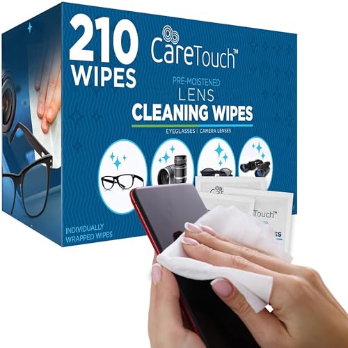 Care Touch Lens Wipes for Eyeglasses - 210 Individually