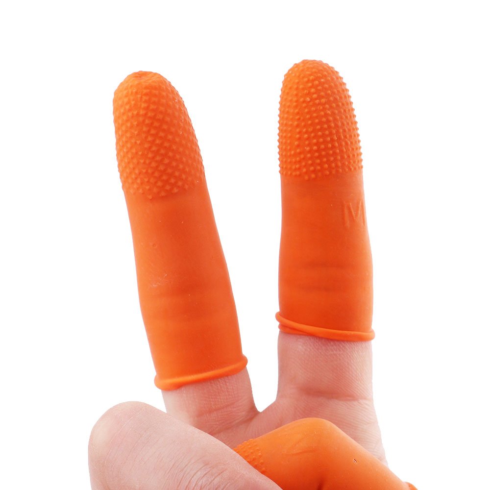 COOSKIN Latex Finger Cots Reusable Rubber Fingertips Pr