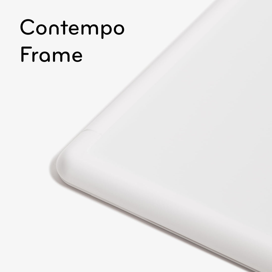 Contempo Magnetic Dry Erase Board, 11”x14”, White Modern Frame, Includes Magnet and Marker