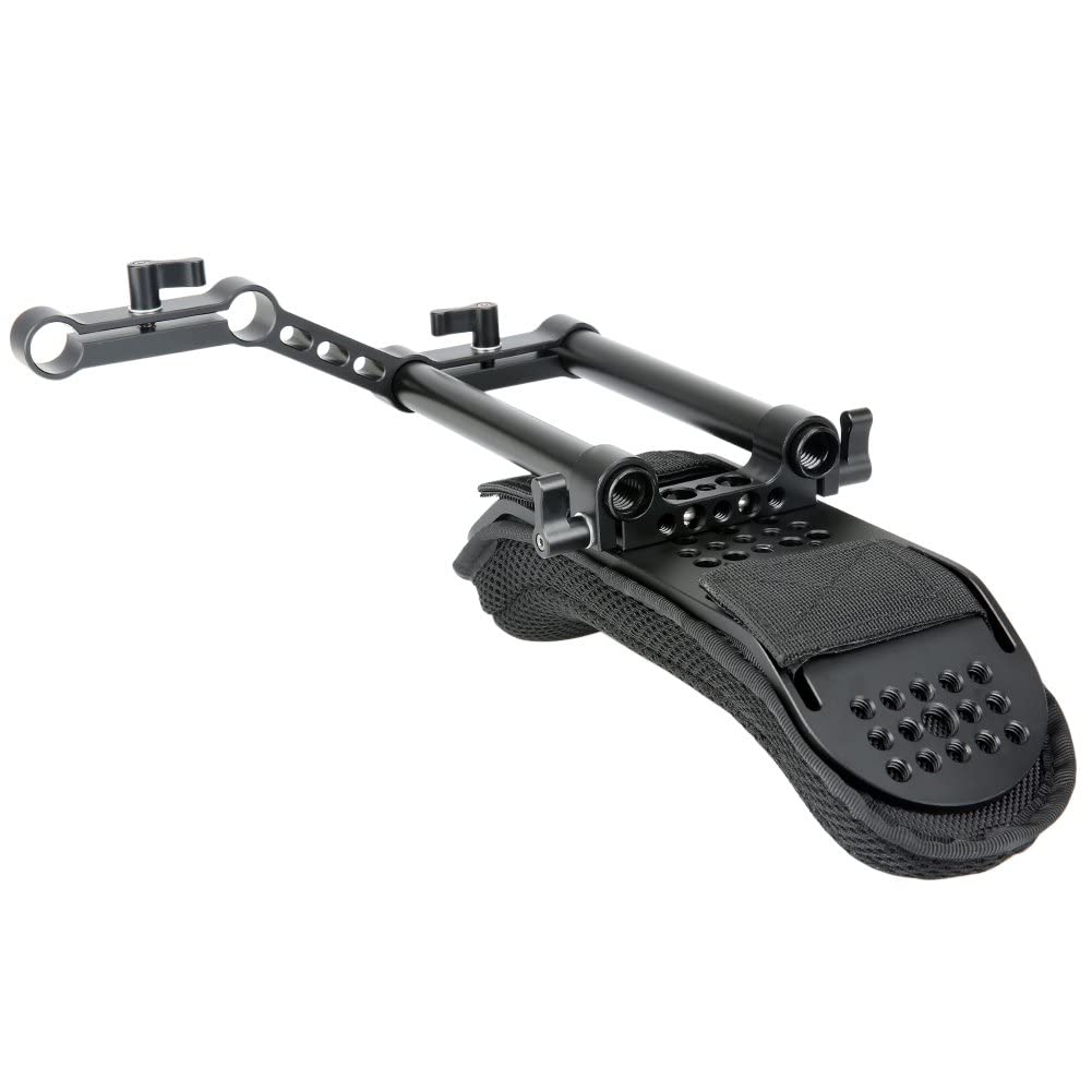 NICEYRIG Shoulder Pad with Rail Raiser /15mm Rods for S