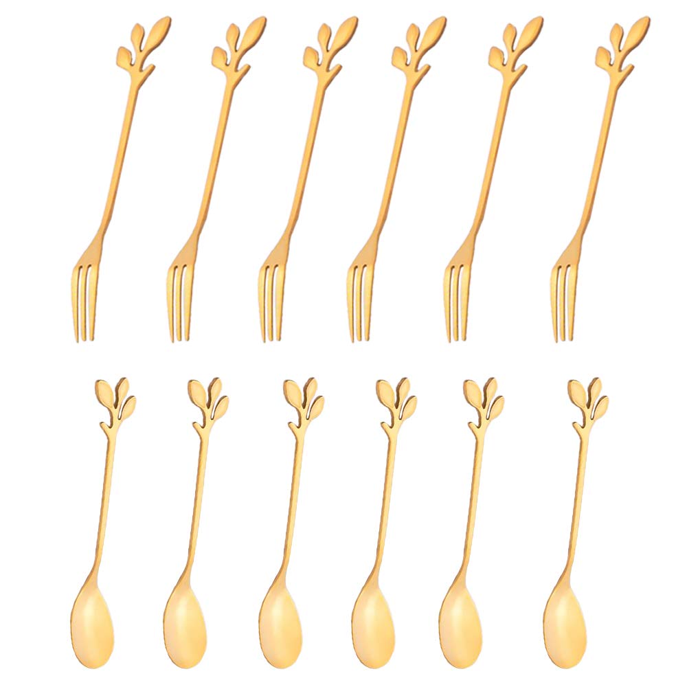 12PackStainless Steel Creative Coffee Spoon Soup Spoons
