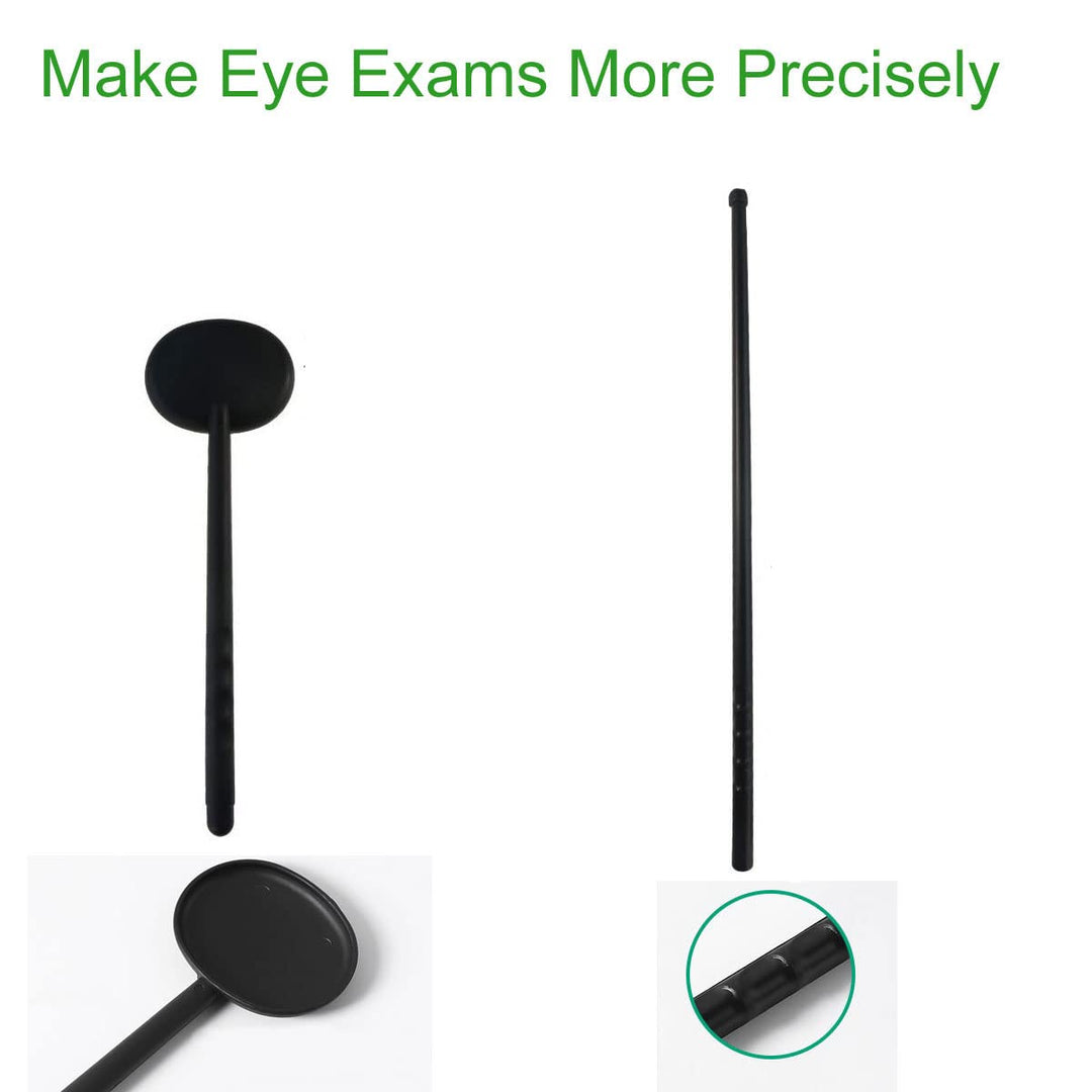 Handheld Eye Occluder with Hand Pointer for Vision Test, Portable Premium Ophthalmic Eye Exam Tool for Ophthalmologists Orthoptists and Optometrists (1pc Eye Occluder and 1pc Pointer)
