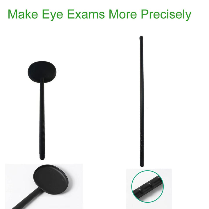 Handheld Eye Occluder with Hand Pointer for Vision Test, Portable Premium Ophthalmic Eye Exam Tool for Ophthalmologists Orthoptists and Optometrists (1pc Eye Occluder and 1pc Pointer)