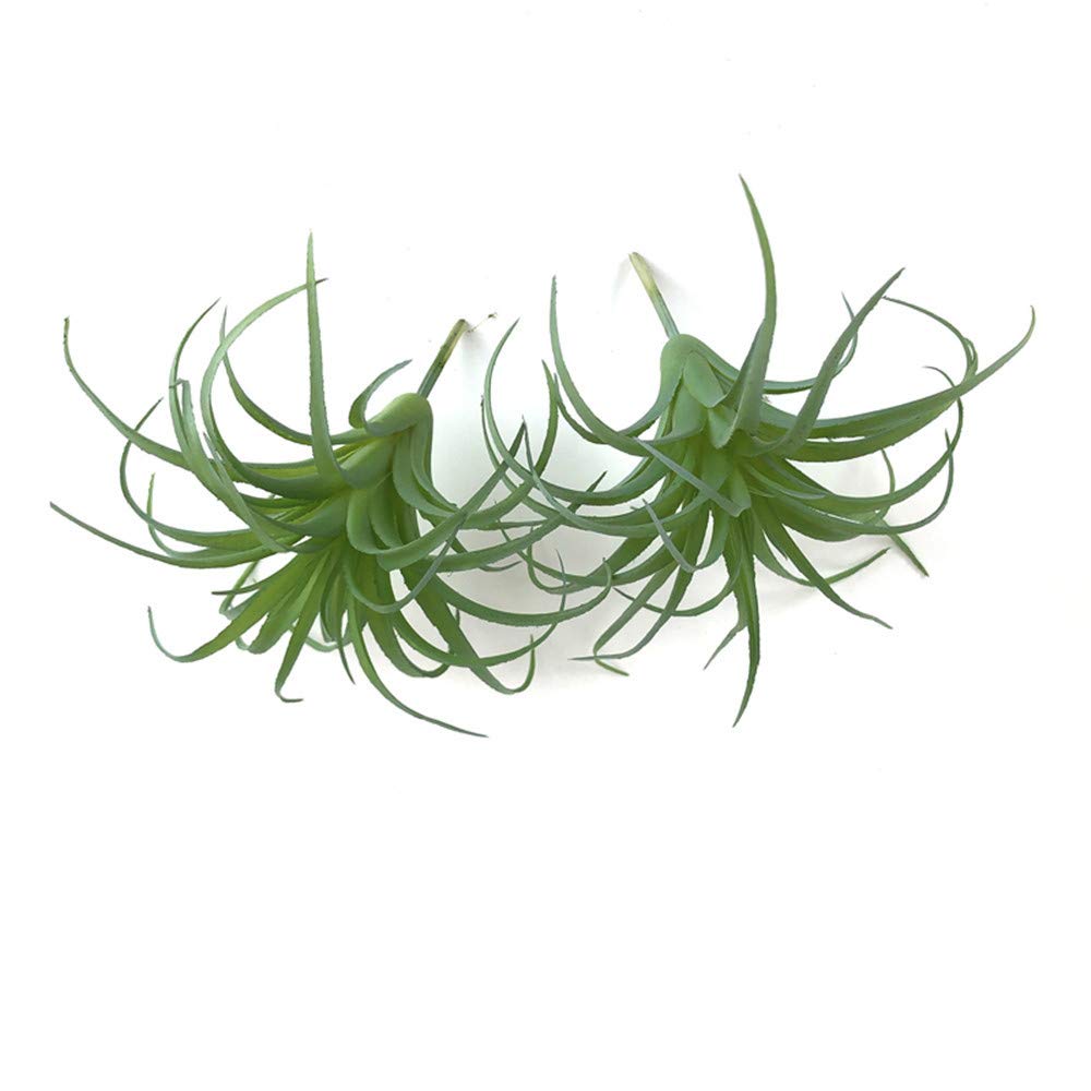 2 PCS Artificial Succulents Plants Flocking Cactus Succulent Bouquet Arrangements Faux Greenery Plants DIY for Garden Decor Home Decoration