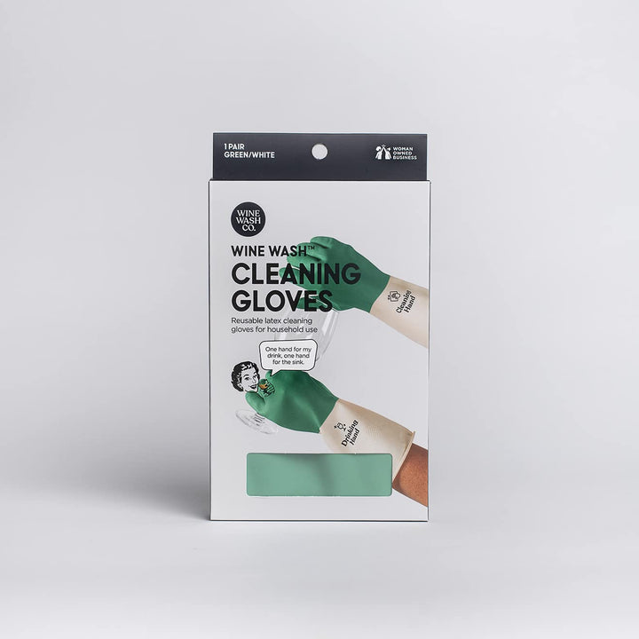 Reusable Household Cleaning Gloves in Green, Comfortabl