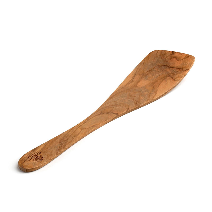 Olive-Wood Handcrafted Curved Spatula