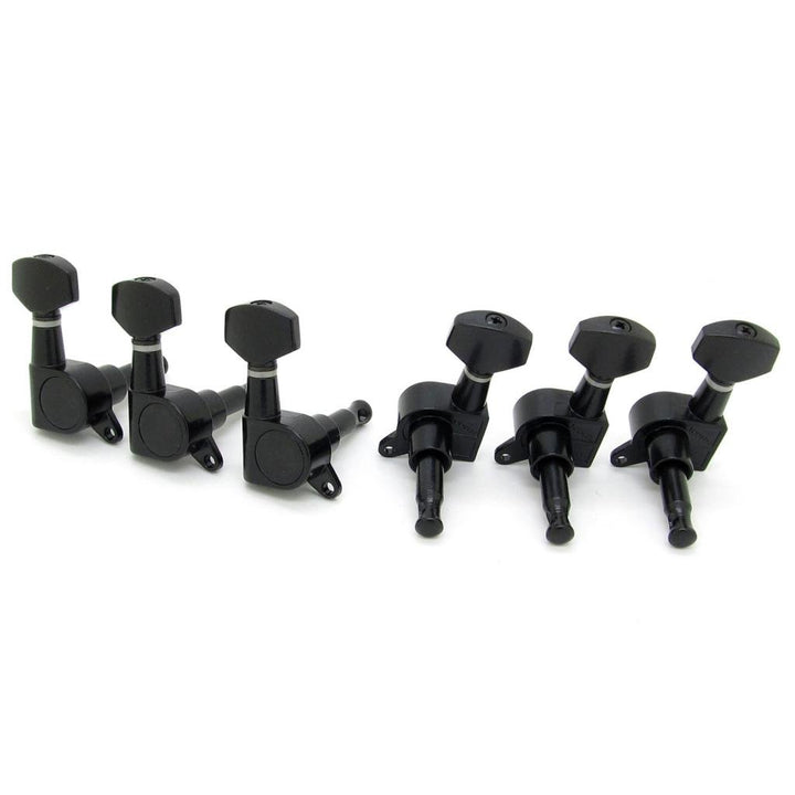 6R Right Black Electric Guitar String Tuning Pegs Keys Tuners for Strat Tele
