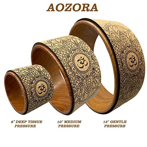 Aozora Yoga Wheel 13 with Most Detailed Book Step by Step Guide on How to Do 30+ Poses,! Perfect for Stretching and Improving Backbends (Mandala)