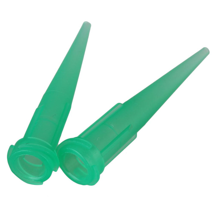 Green 18 Gauge Dispensing Needle Tapered Tip TT Blunt Glue Liquid Pack of 100