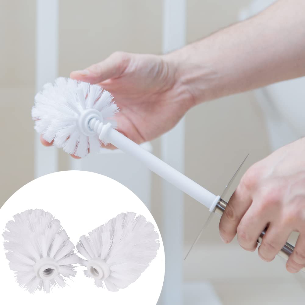 2PCS Toilet Brush Replacement Head Cleaning Tool, Suita