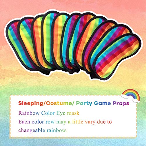 Hot Sale Rainbow Color Eyepatch Eye-shade Cotton Eye Pr