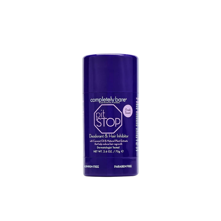 pit STOP Hair Inhibiting Deodorant with Coconut Oil &amp; Natural Plant Extracts that help reduce hair growth, 2.6 oz