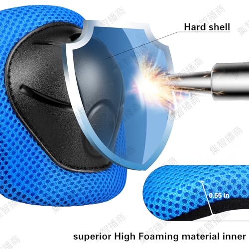 Knee Pads for Kids,Kids Knee Pads and Elbow Pads Set Child Youth 3-15 Years W/Adjustable Strap for Roller Skates Skateboard Inline Skatings Scooter