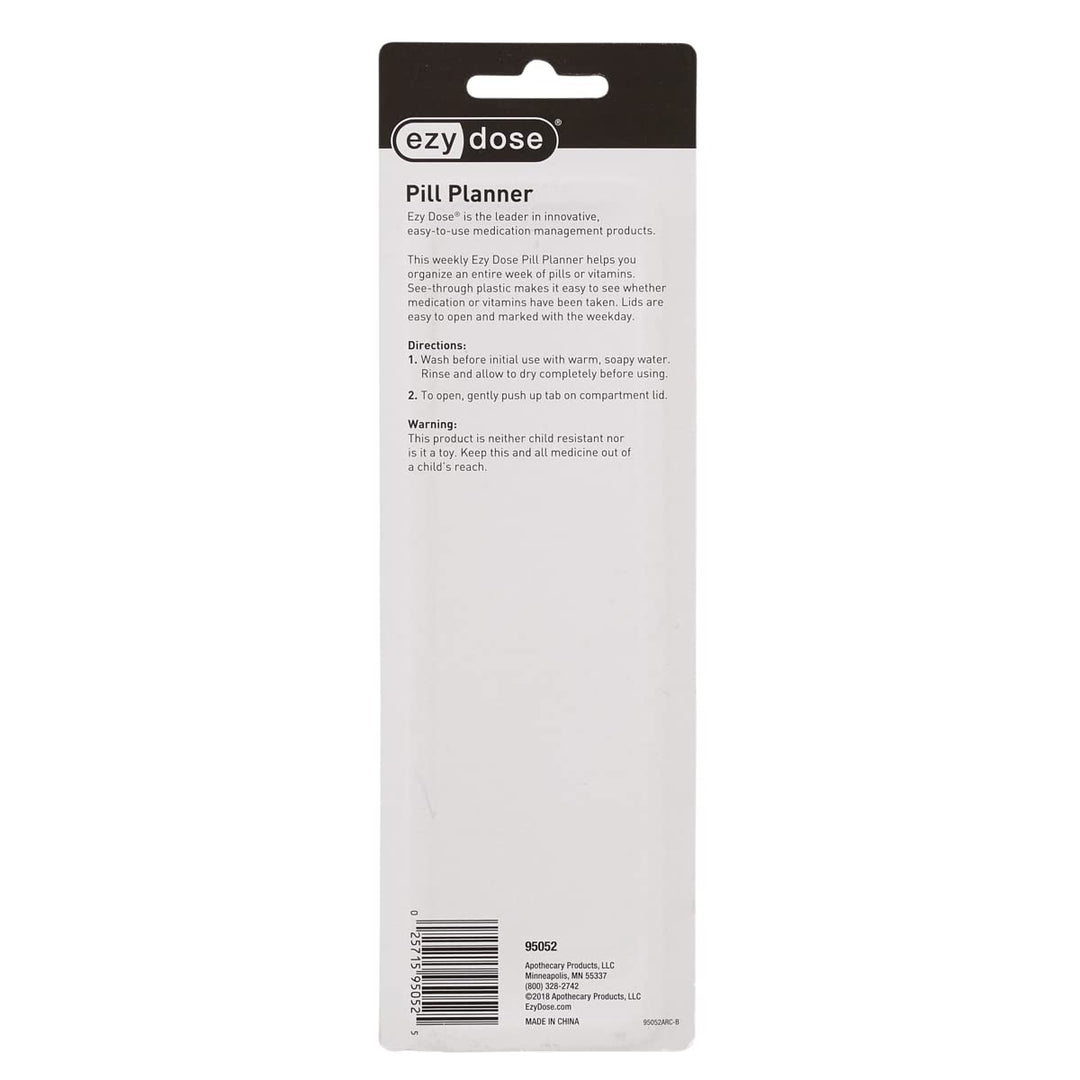 Apothecary Products 7-Day Classic Pill Reminder X-Large 0.099 Pound