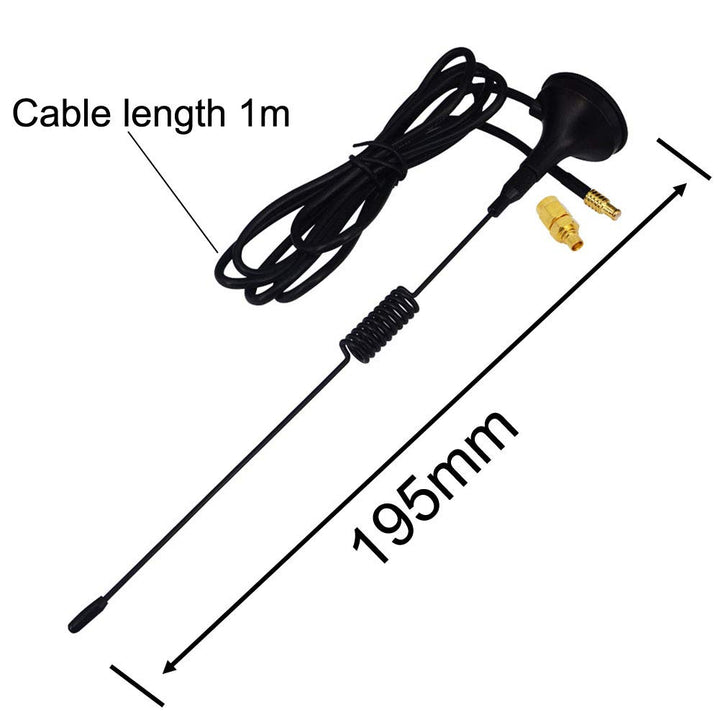1090Mhz Antenna MCX Plug Connector 2.5dbi Gains Magnet Base ADS-B Aerial with RG174 1M+MCX Female to SMA Male Adapter 1090MHz ADS-B RTL SDR Software Defined Radio USB Stick Dongle Tuner Receiver