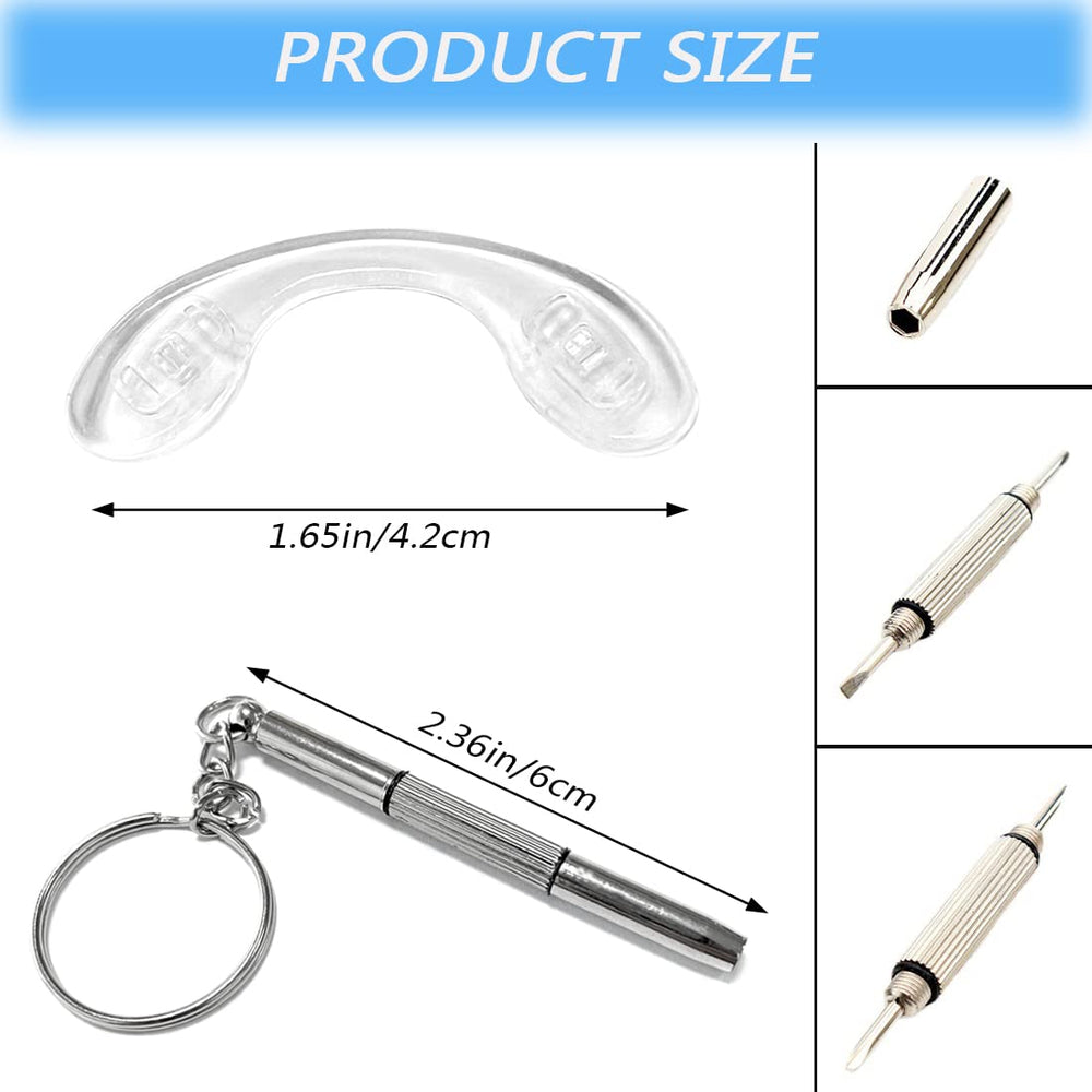 Silicone Glasses U Shaped Screw-in Nose Pads Eyeglass N