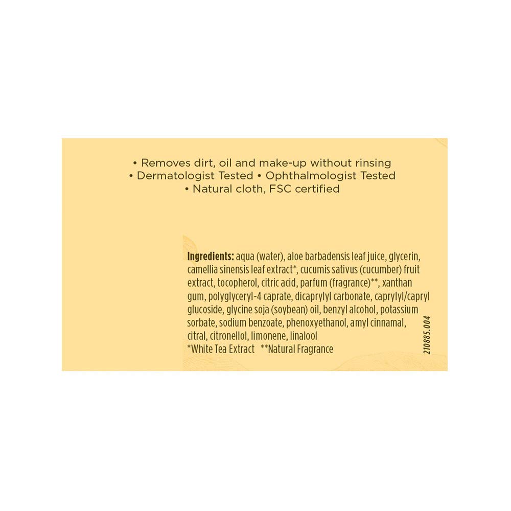 Burt&#39;s Bees Facial Care Facial Cleansing Towelettes with White Tea Extract 10 count Cleansers &amp; Scrubs (a)