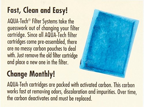 Aqua-Tech EZ-Change Aquarium Replacement Filter Cartridge EZ #3 - 6 Count