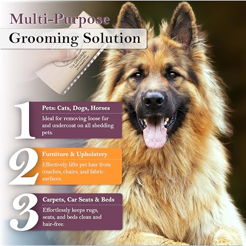 Dog Brush for Shedding & Dog Grooming Supplies, Pet Hair Removal Tool, Dog Hair Remover, Deshedding Dog Brush, Dog Brush for Short Haired Dogs, Dog Comb, Dog Hair Brush, Dog Shedding Brush