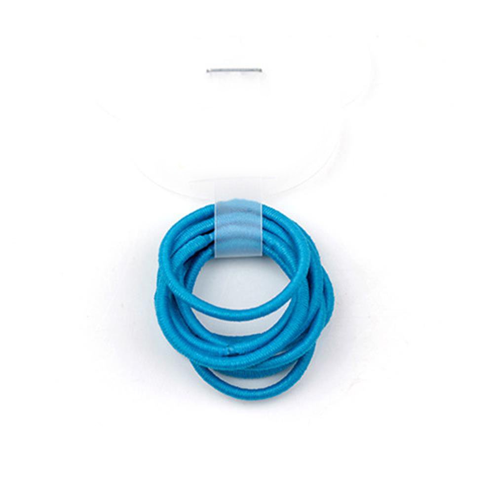 50 Pcs, Royal Blue: 2.4 Cm Elastic Bands Hair Ties Children Rubber Hair Headbands - 50 Pcs (Royal Blue)