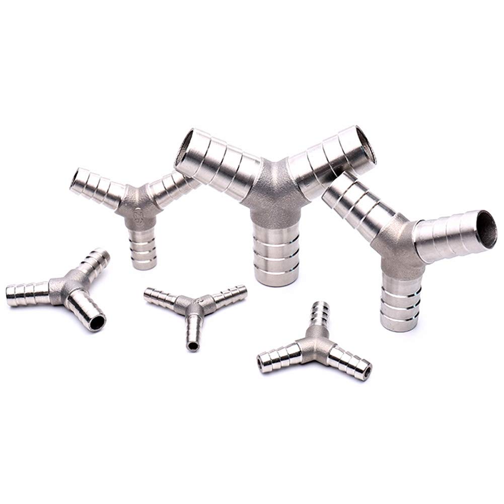 Metaland Stainless Steel 1/2 Hose Barb Y Barbed Fitting