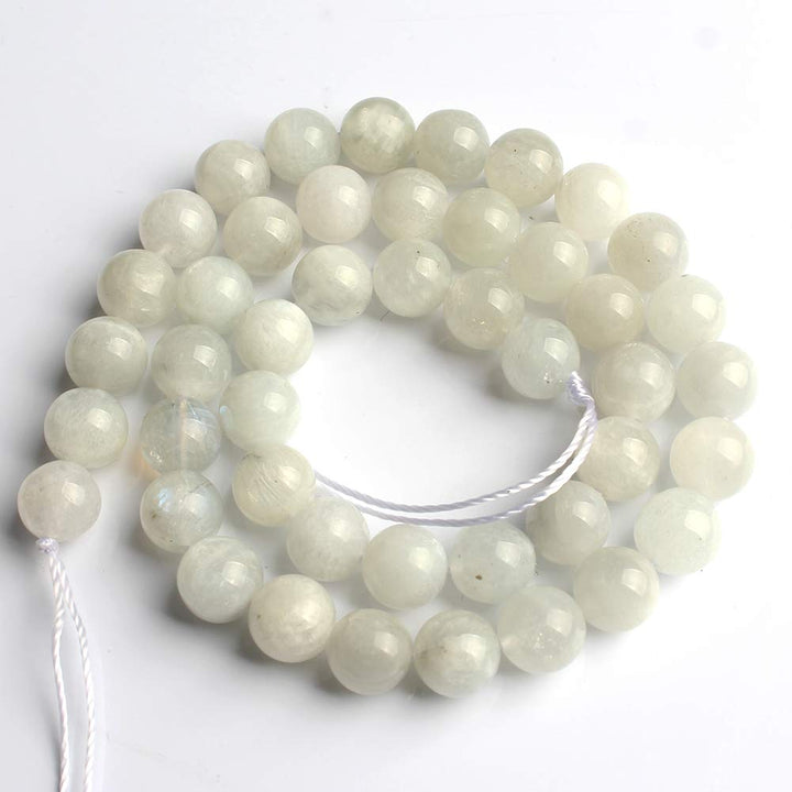 Love Beads 8mm Natural Moonstone Round Stone Beads for Jewelry Making 15inch Gemstone Semi Precious
