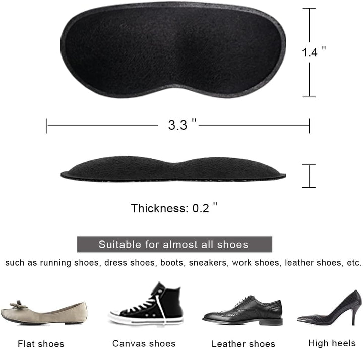 Dr Foot Heel Grips For Men And Women, Self-Adhesive Hee