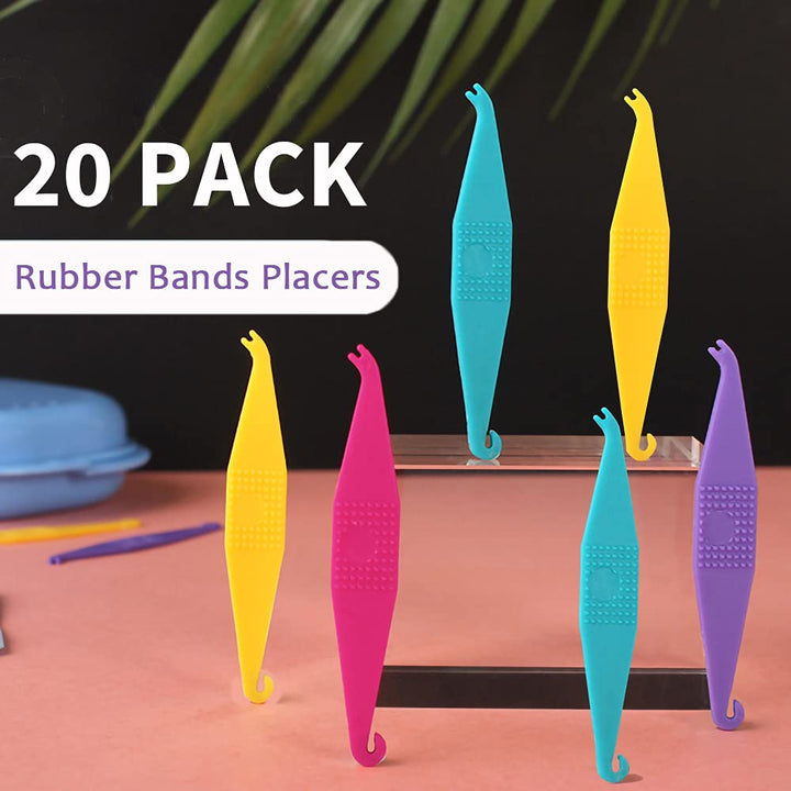 20 Pack Dental Elastic Rubber Bands Placers for Braces 