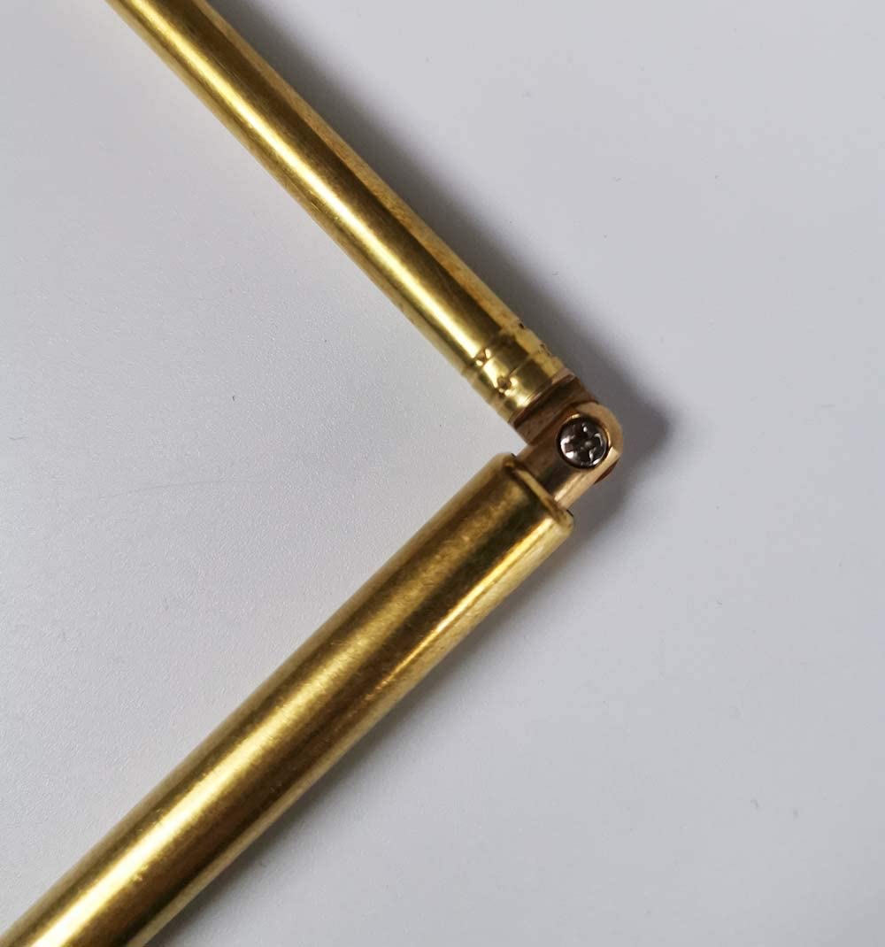 Best Combination Dowsing Rods Copper- 2PCS. 99.9% Pure Copper - Water Divining, Energy Healing, Paranormal, Gold, Yes No Questions. 15cm*56cm*0.9cm Non-Toxic Gift feng Shui Compass