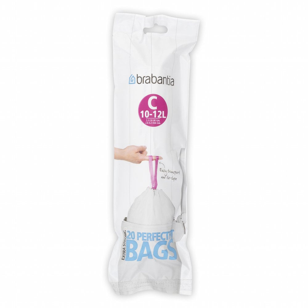 Trash Bags, 2.6-3.2 gallon/10-12 Liter, Size C - 245343