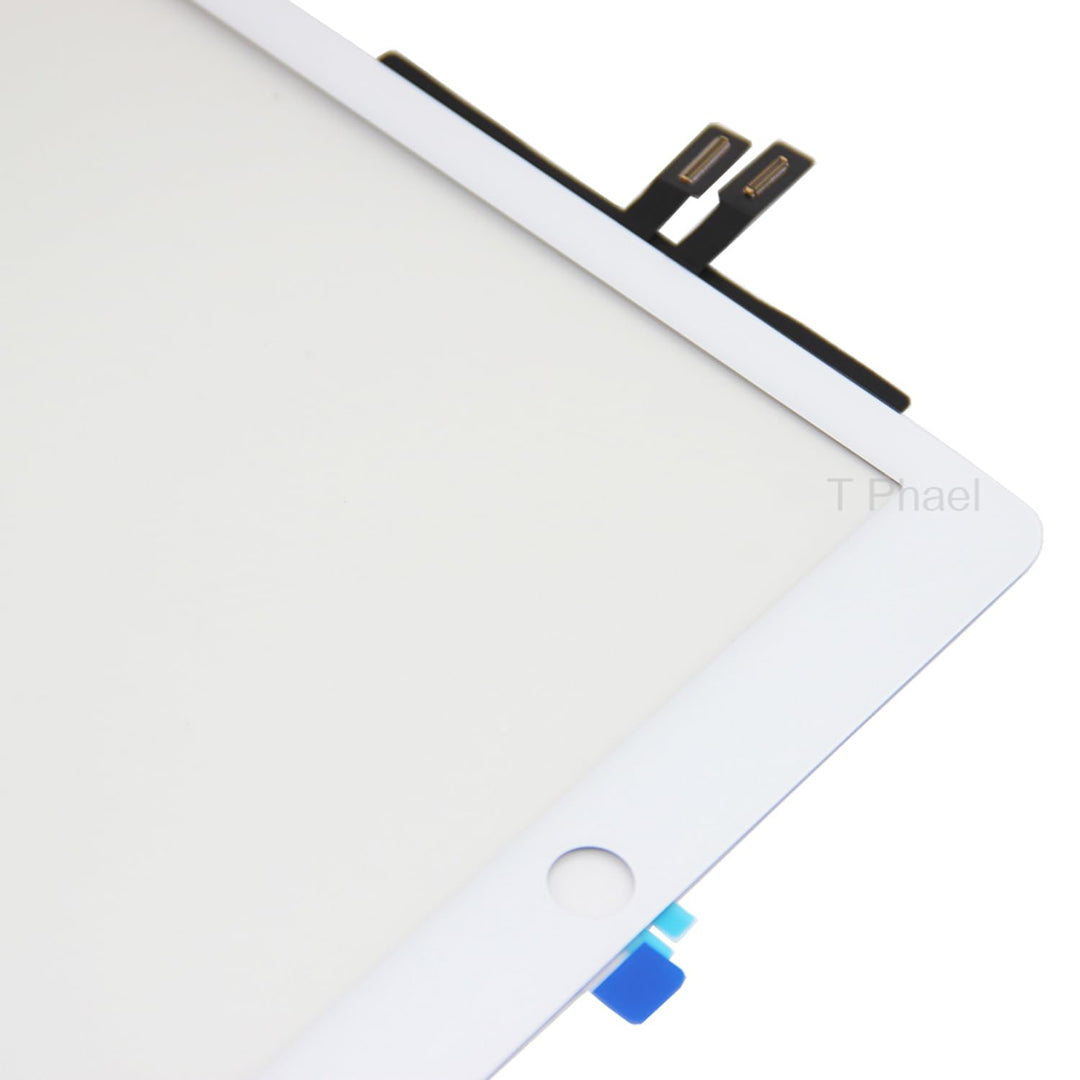 White Touch Screen Digitizer Repair Kit for iPad 9.7 2018 iPad 6 6th Gen A1893 A1954 Front Glass Replacement (Without Home Button,not Include LCD) +Pre-Installed Adhesive + Tools