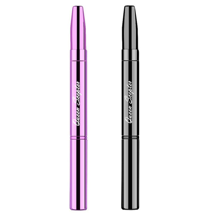 2 Pieces Retractable Eyebrow Lip Brush Soft Eyelash Makeup Brush Set With Cap Concealer Eyeliner Travel Cosmetic Brushes