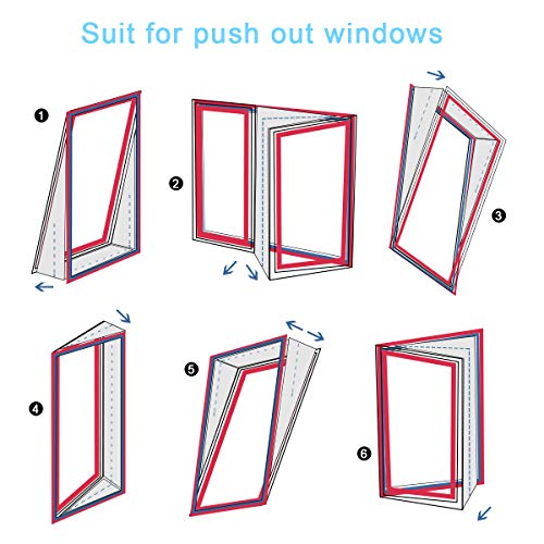 Portable Air Conditioner Window seal Kit, 158 Window Seal Kit for Portable Air-Conditioning with Zip and Adhesive Fastener White Airlock Sliding Window Seal Cloth for Mobile AC (118in/ 300cm)