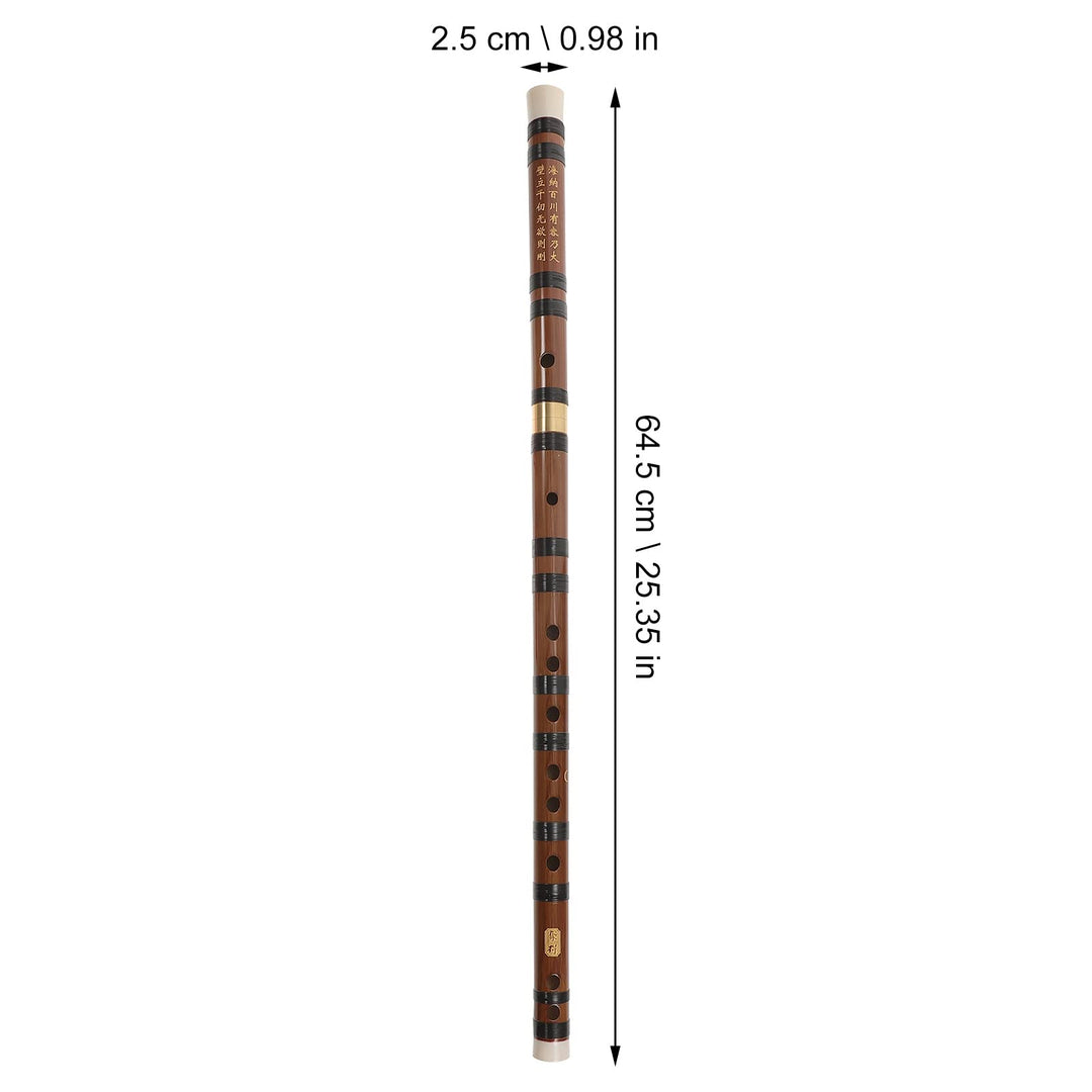 MILISTEN Bamboo Flute Musical Key C Wooden Flute Chinese Flute Instrument Chinese Bamboo Classic Musical Instrument for Kids Adults Beginners, Mix Style