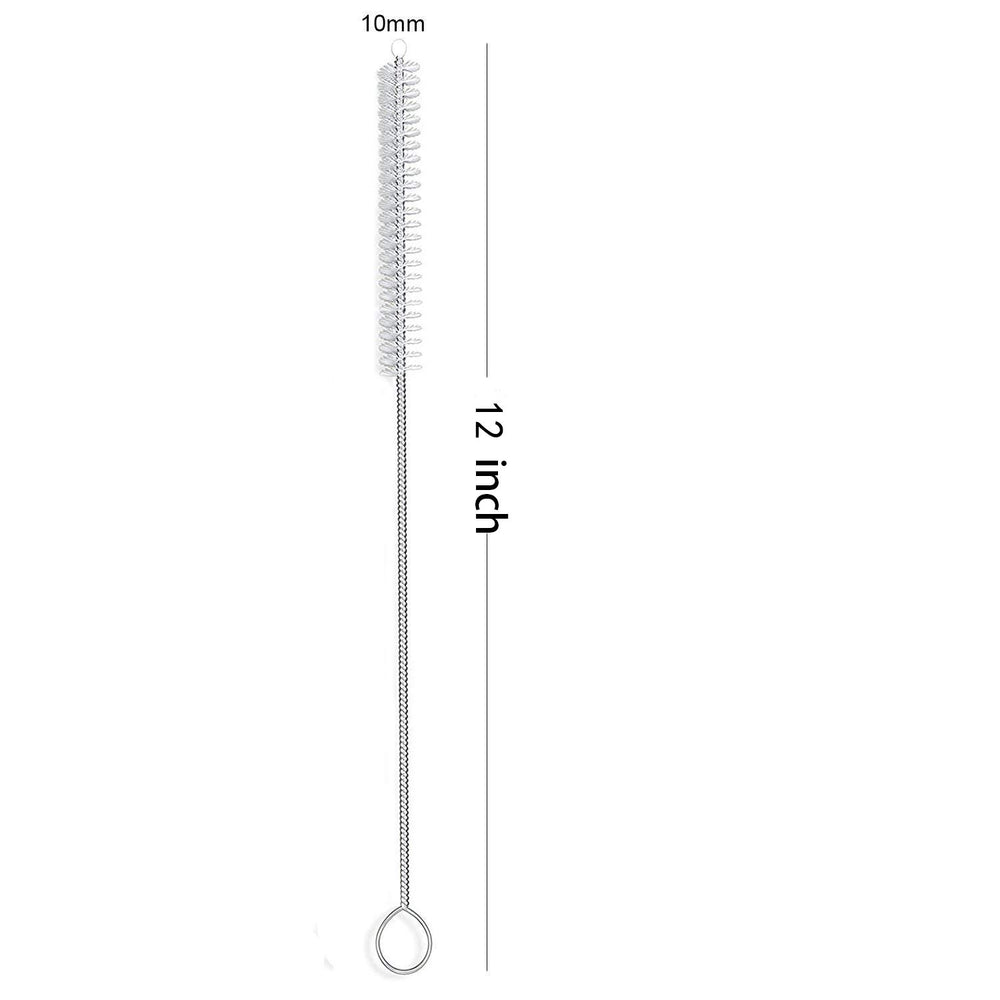 desin Long Straw Brush, Nylon Flexible,Reusable Pipe Tu