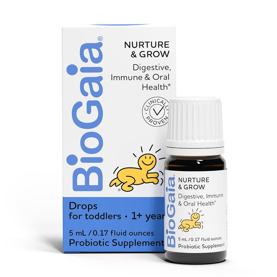 Nurture & Grow Toddler Probiotic | Ages 1+ | Liquid Probiotic | Allergen-Free | Triple-Benefit Probiotic for Kids | Digestive Health, Immune Support & Oral Health Protection | 25-Day Supply