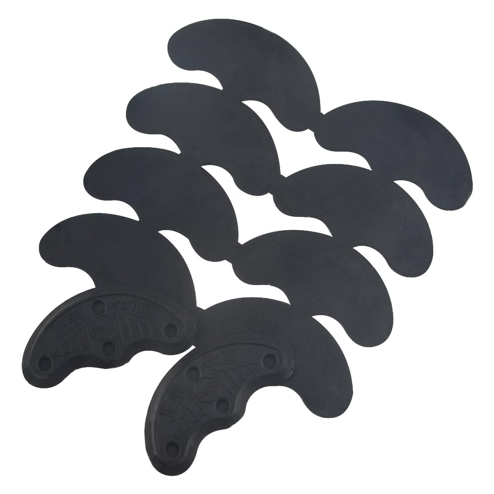 TOVOT 30 pcs Heel Plates Black Shoe Heel Taps Rubber Ti