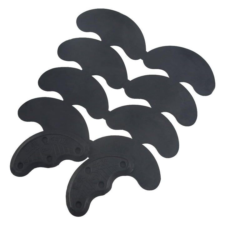 TOVOT 30 pcs Heel Plates Black Shoe Heel Taps Rubber Ti