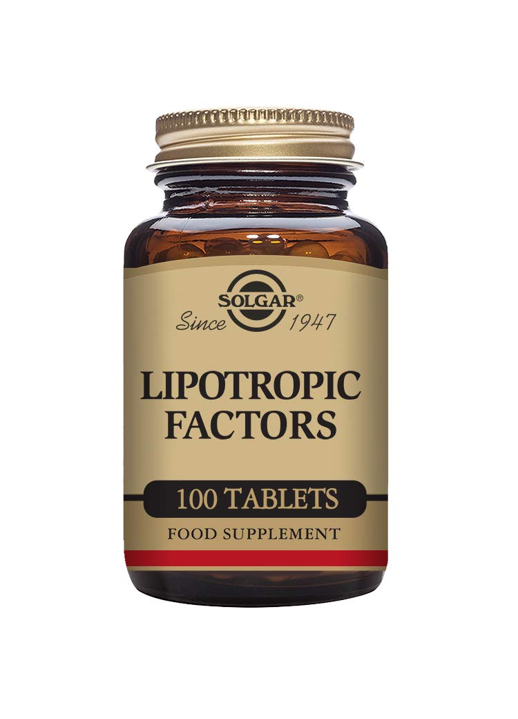 Solgar Lipotropic Factors, 100 Tablets - Liver Support - Vegan, Gluten Free, Dairy Free, Kosher - 33 Servings