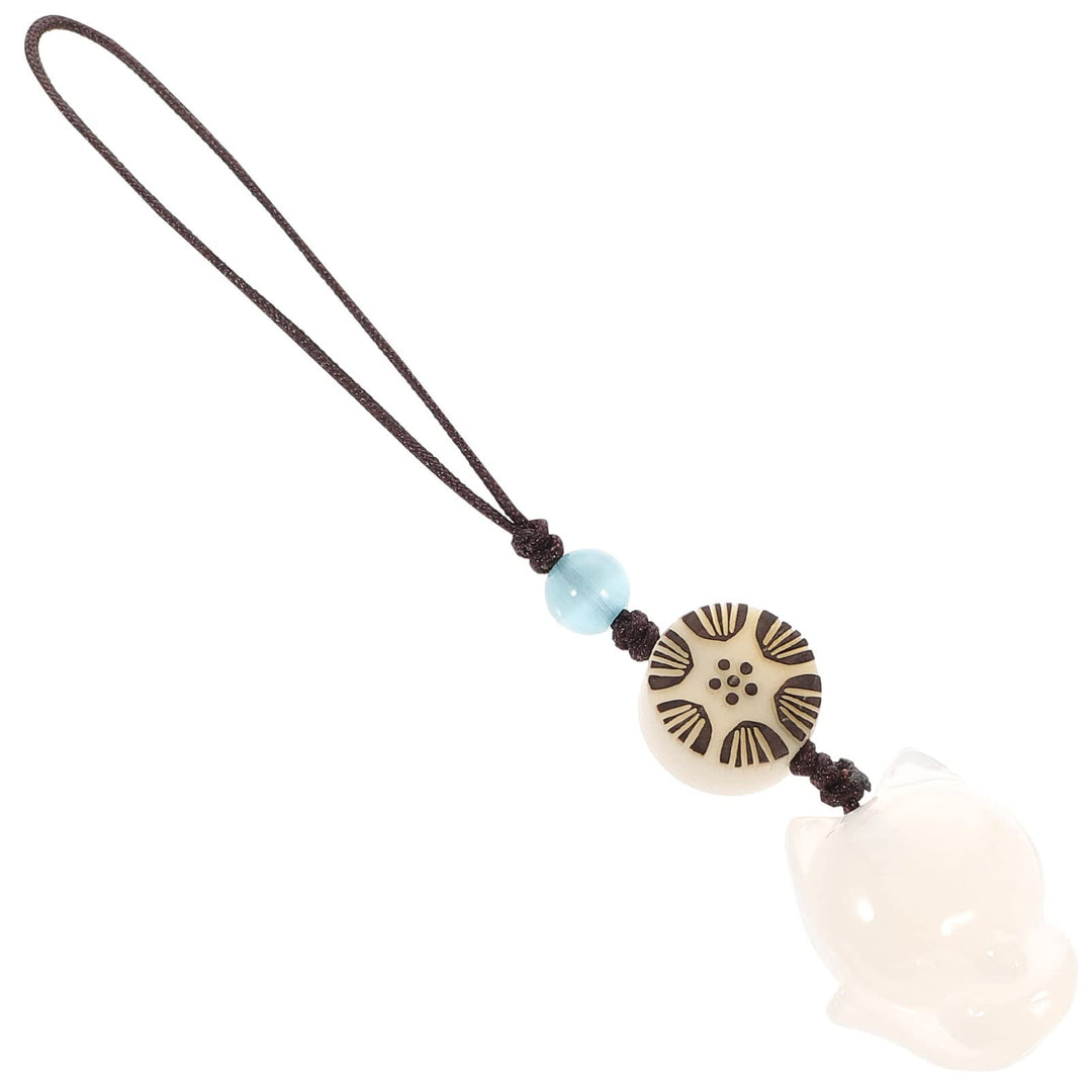 Hemobllo Cell Phone Strap Cartoon Fox Phone Charm Key C
