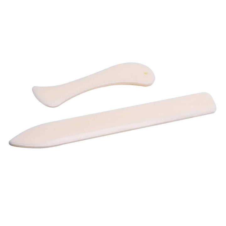 Lvcky Paper Creaser Set Bone Folder Scorer Crease Marker for Paper Crafts, Card Making, Office Supplies and Handmade Books Bookbinding, 2 Pieces