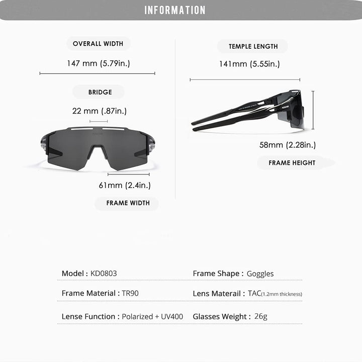 RINKUOLYO Sports Polarized Sunglasses for Men and Women