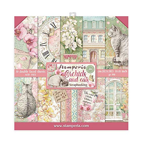 Intl Paper PAD 8X8 10PK Orchid/CAT, 10 Count (Pack of 1), Various