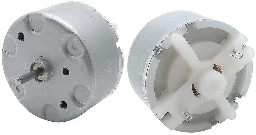 RF-500TB-18280 Mini Electric DC Motor 1.5V-5V 2700RPM DC Motor 32mm Diameter Motor, Pack of 2