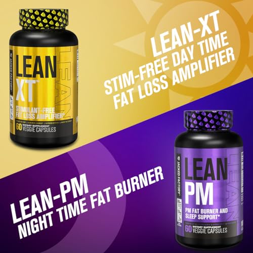 Lean-XT Caffeine Free Fat Burner - Non Stim Weight Loss Supplement, Appetite Suppressant &amp; Metabolism Booster | Acetyl L-Carnitine, Green Tea Extract, Forskolin - 60 Natural Diet Pills