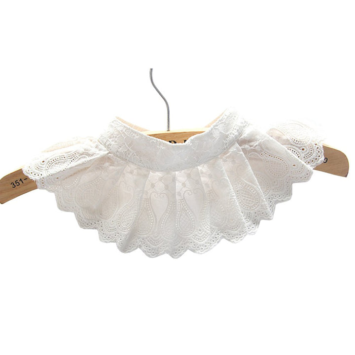 Shinywear Casual Lace Decorative Pleated Spread False C