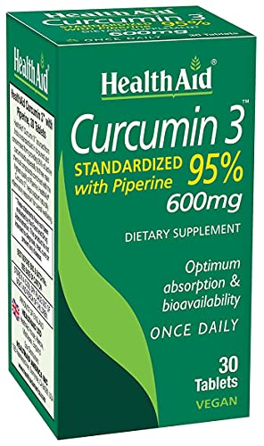 Curcumin 3, 30ct, 600mg Once Daily Tablets, Helps with 